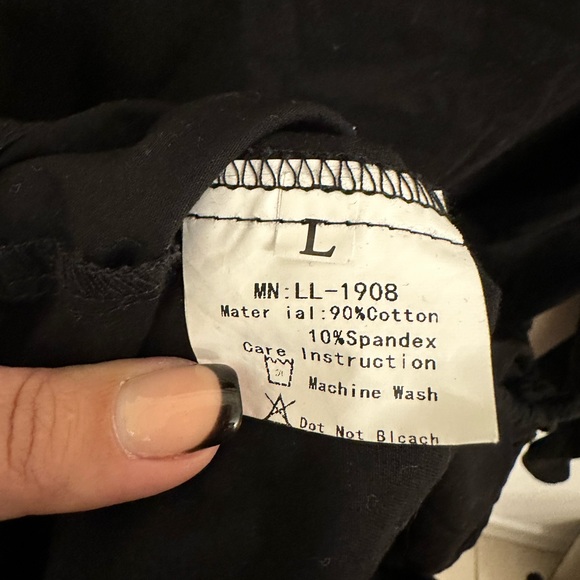 Amazon brand black dress with athletic tie at the bottom - Picture 2 of 2